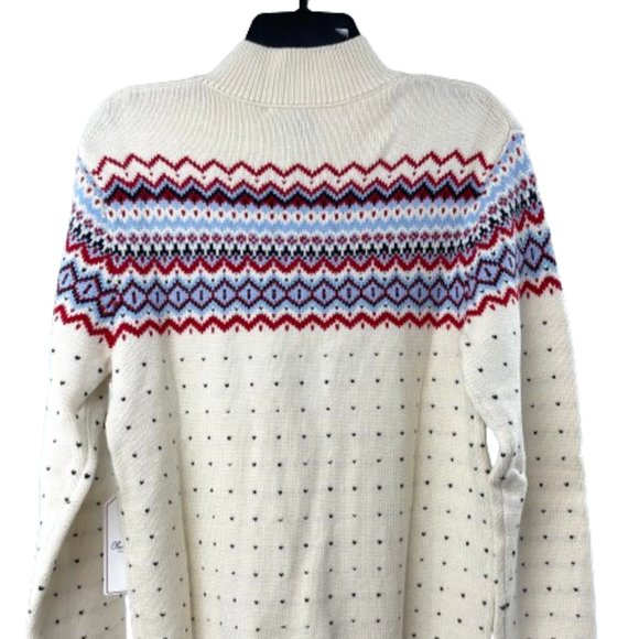 Mens Scott Varsity Fair Isle Sweater Cannoli Cream - Picture 3 of 4